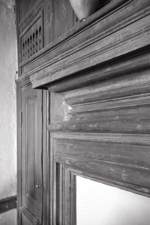 Mantel detail in inner room, 1720s